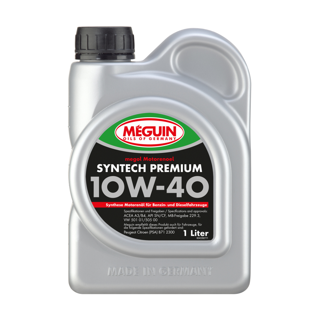 Моторна олива Meguin SYNTECH PREMIUM SAE 10W-40 1л (4339) - зображення 1