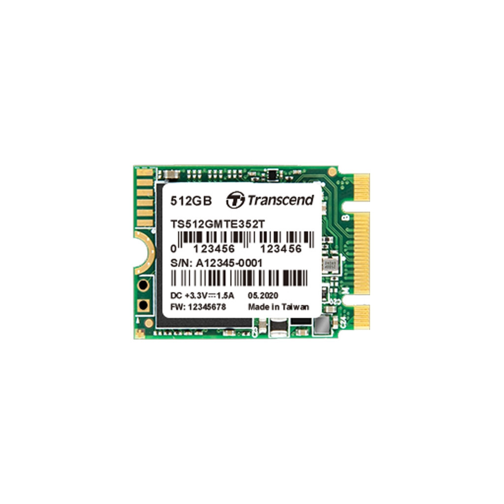 Накопичувач SSD M.2 2230 512GB Transcend (TS512GMTE352T) - зображення 1