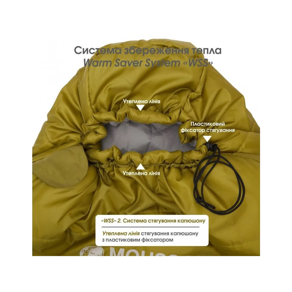 Спальний мішок Mousson PLATO L Olive (9043) - зображення 6