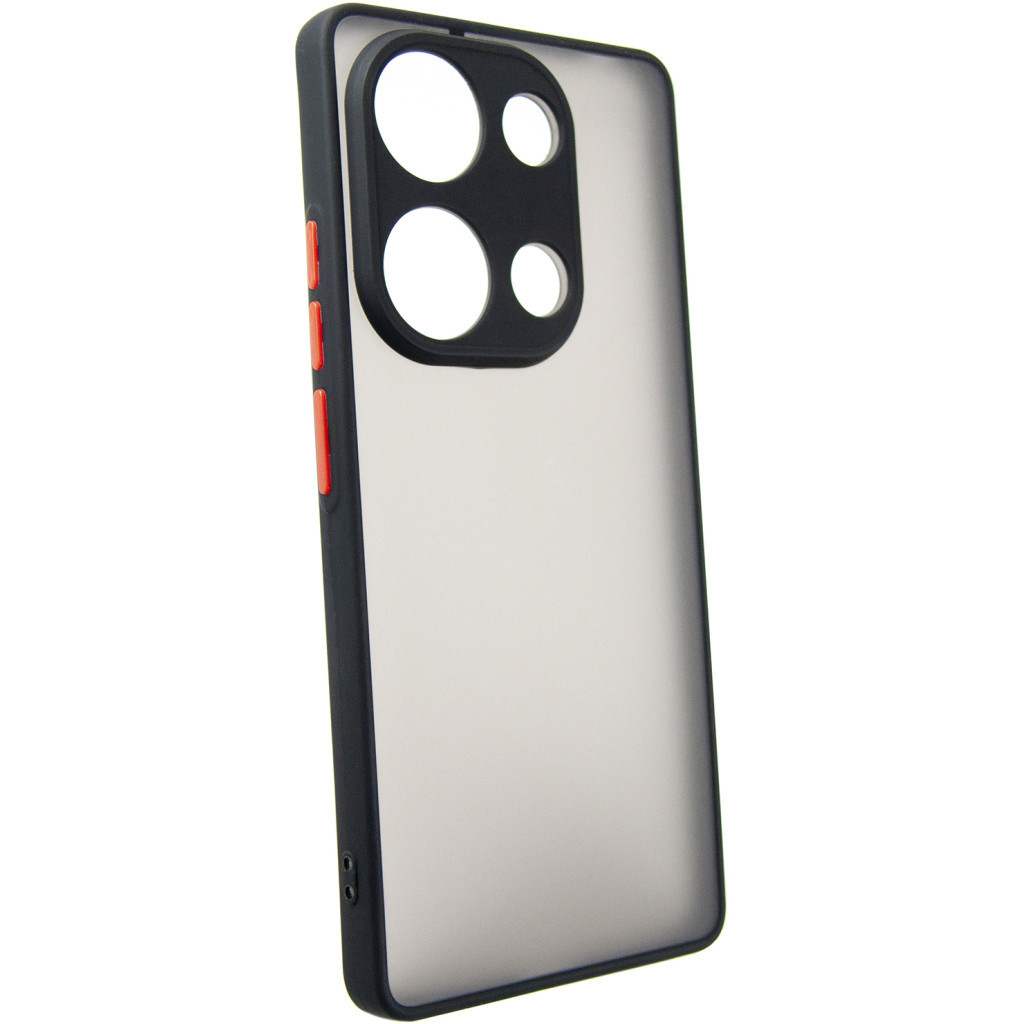 Чохол до мобільного телефона Dengos Matte Xiaomi Redmi Note 13 Pro 4G (black) (DG-TPU-MATT-141) - зображення 2
