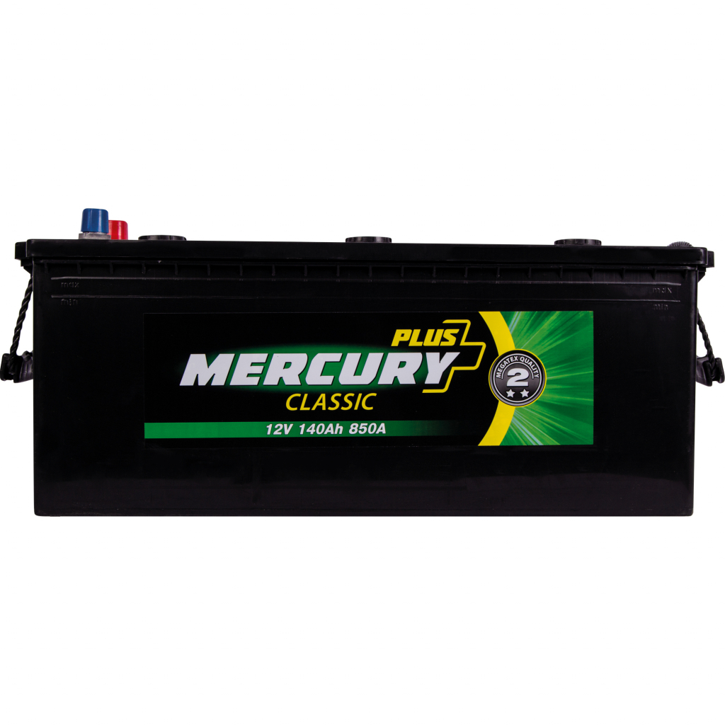 Акумулятор автомобільний MERCURY battery CLASSIC Plus 140Ah збоку (+/-) без нижн. бурта (P47285) - зображення 2