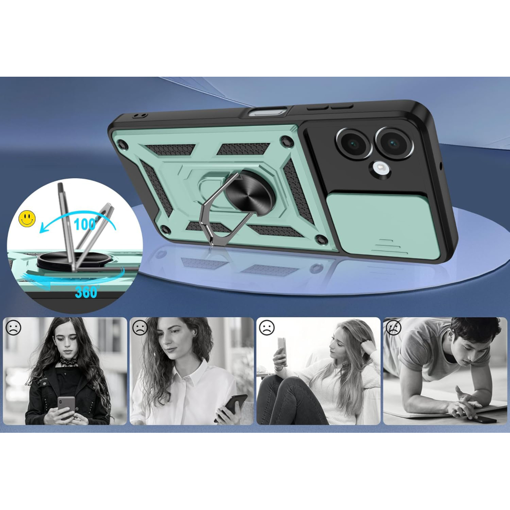 Чохол до мобільного телефона BeCover Military Samsung Galaxy A06 SM-A065 Dark Green (713067) - зображення 3