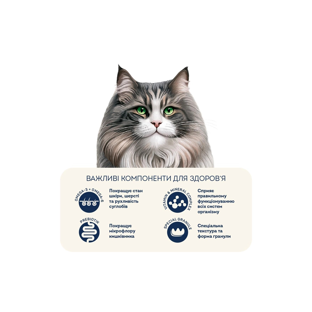 Сухий корм для кішок Home Food Hairball control For sterilised з індичкою та ягодами 400 г (4820290090026) - зображення 4