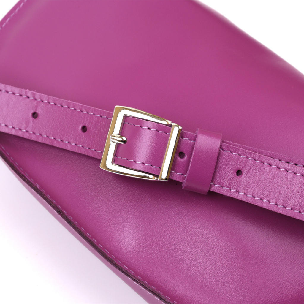 Сумка Shvigel Бананка з натуральної шкіри Фіолетова (16386) - зображення 5