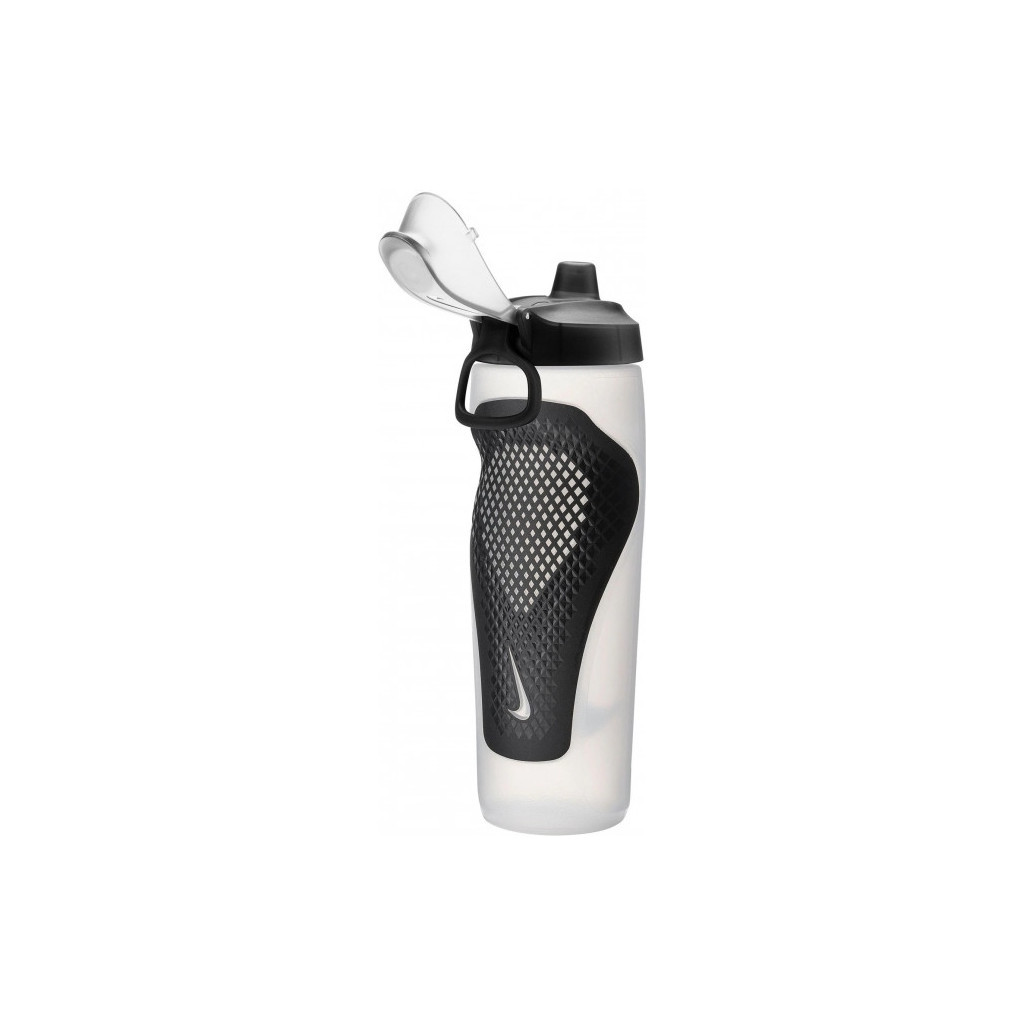 Пляшка для води Nike Refuel Bottle Locking Lid 18 OZ білий, чорний 532 мл N.100.7669.125.18 (887791745002) - зображення 4