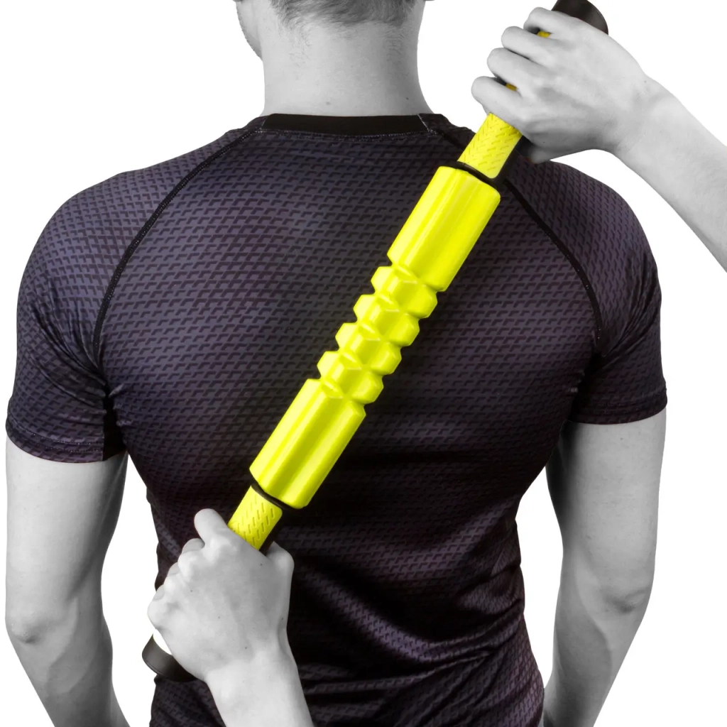 Масажний ролик PowerPlay Massage Bar 4024 Жовтий (PP_4024_Green) - зображення 5