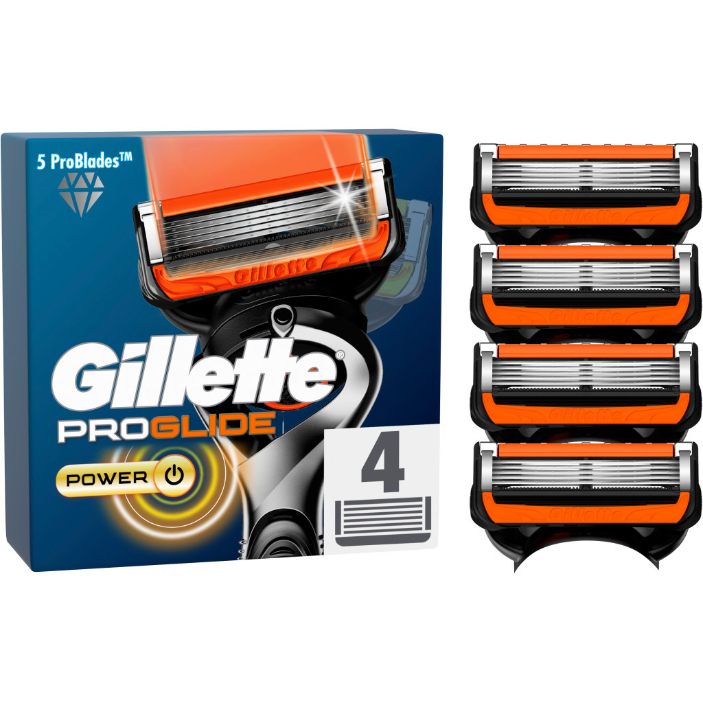 Змінні касети Gillette Fusion ProGlide Power 4 шт (7702018085576) - изображение 1