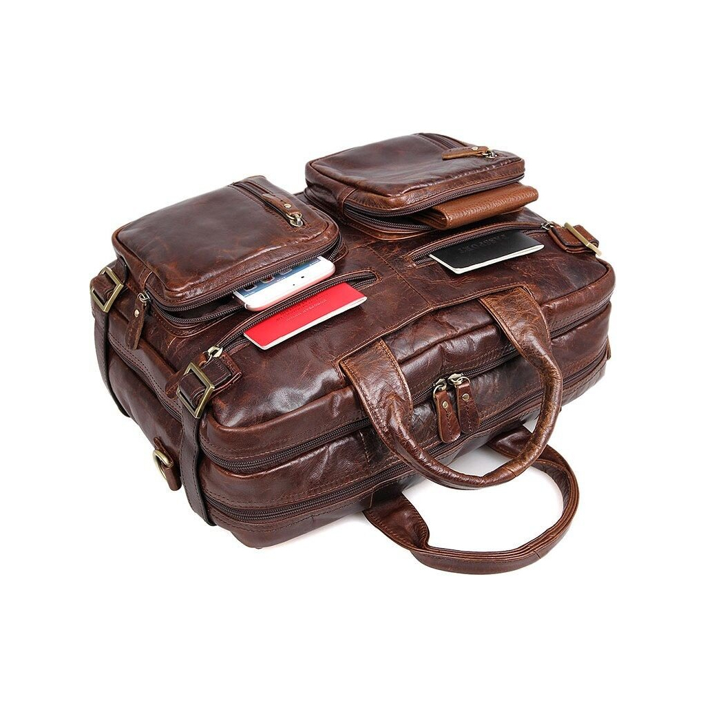 Сумка Vintage Коричнева (14590) - зображення 7