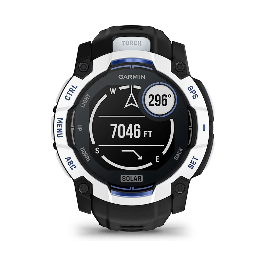 Смарт-годинник Garmin Instinct 3, 50mm, Solar, Whitestone with Black Band, GPS смарт-годинник (010-02935-03) - изображение 10