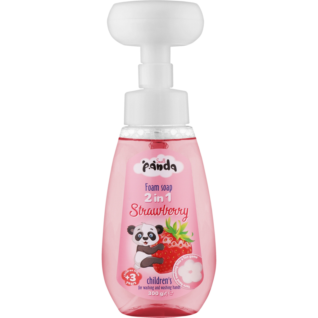 Дитяче мило Small Panda Strawberry пінка 300 мл (4820217132877) - зображення 1