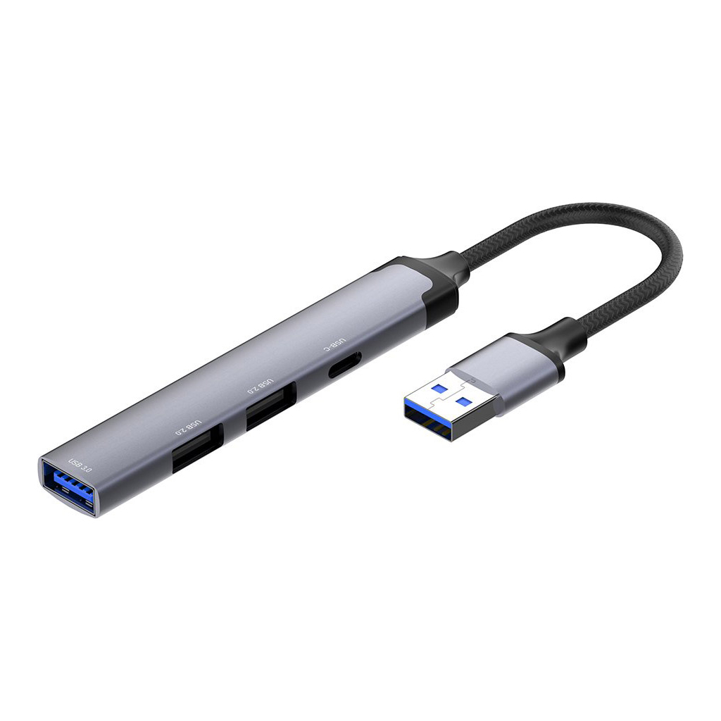 Концентратор ColorWay USB-A 4-в-1 USB2.0х3/USB3.0 (CW-HUB05) - зображення 4