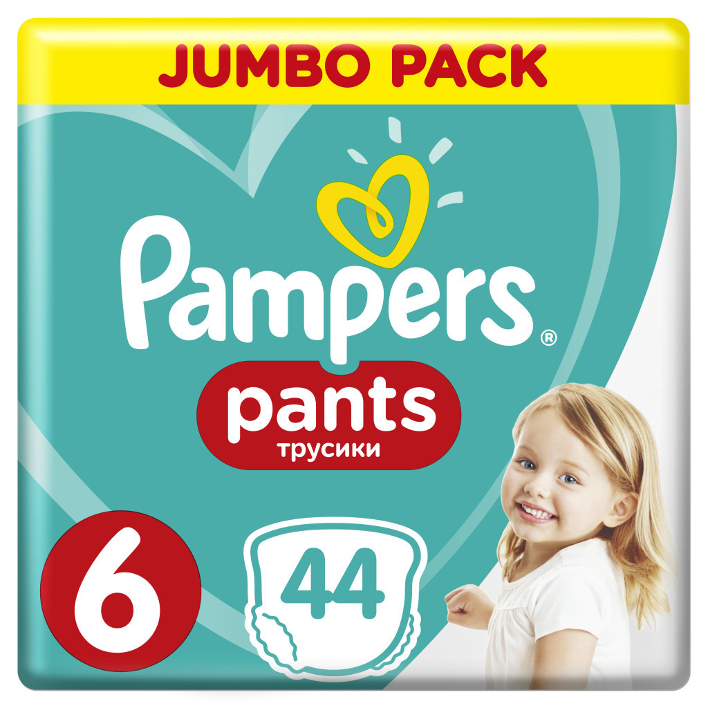 Підгузки Pampers трусики Pants Extra large Розмір 6 (15+ кг), 44 шт (4015400674023_8006540069356) - зображення 1