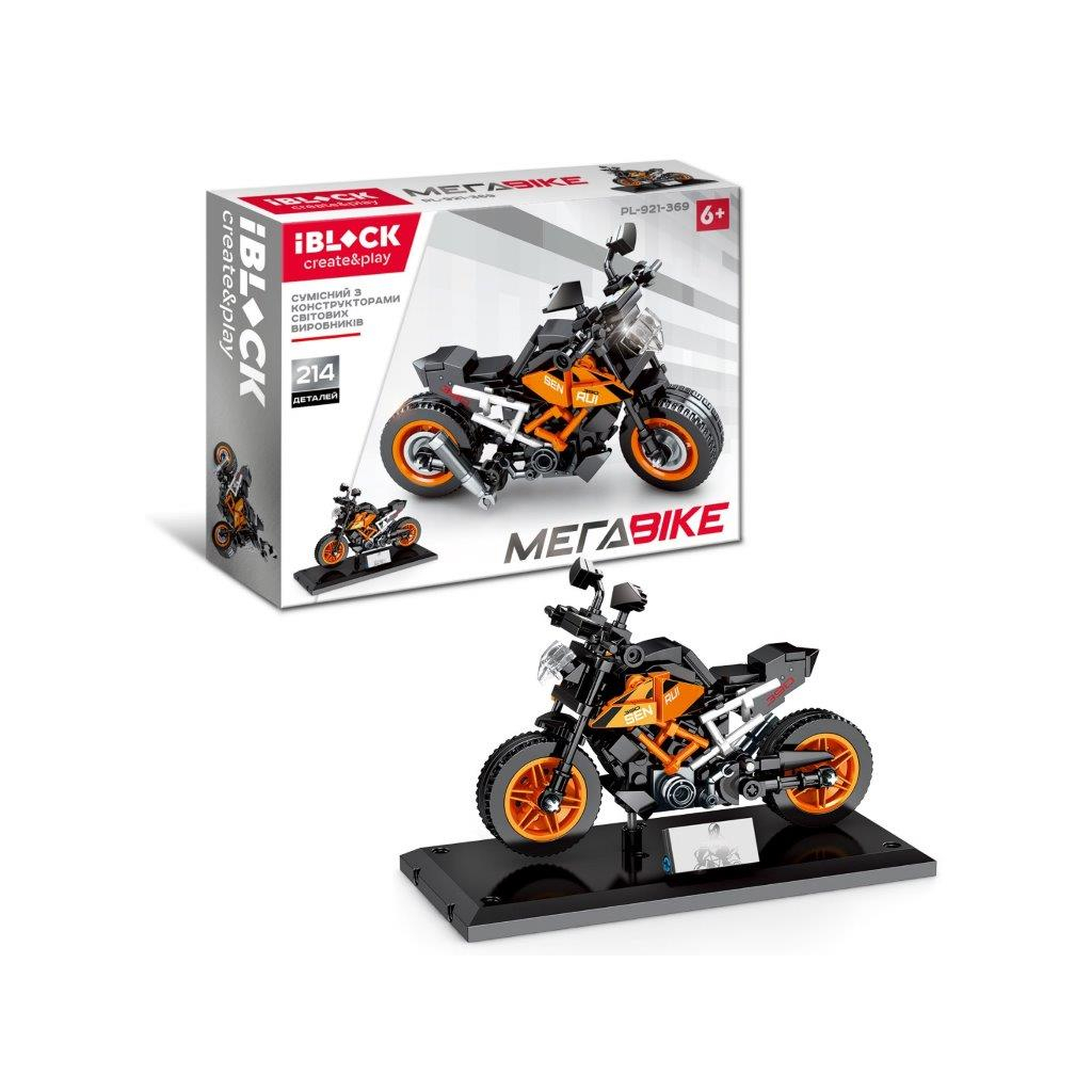 Конструктор iBlock Мотоцикл помаранчевий 214 деталей (PL-921-369) - зображення 2