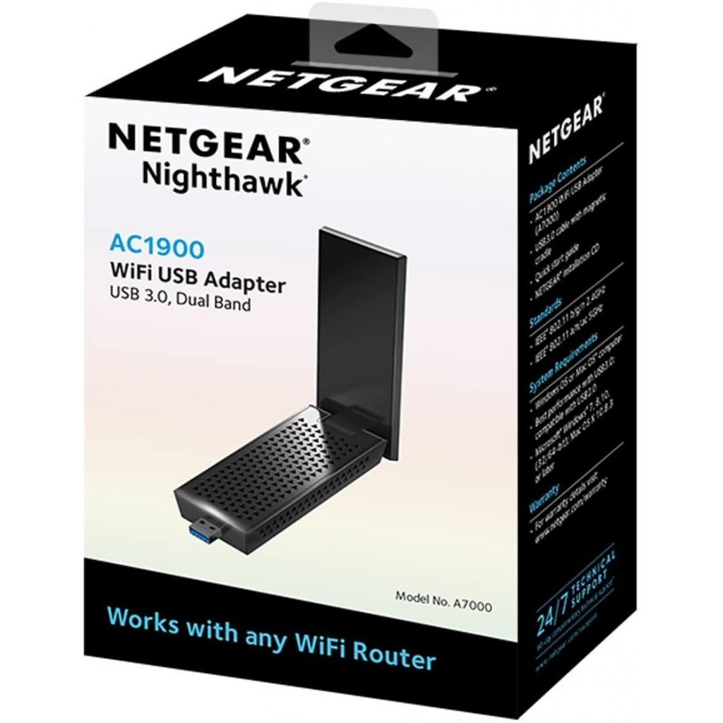 Мережева карта Wi-Fi Netgear A7000-100PES - зображення 5