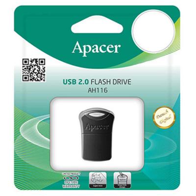 USB флеш накопичувач Apacer 32GB AH116 Black USB 2.0 (AP32GAH116B-1) - зображення 3