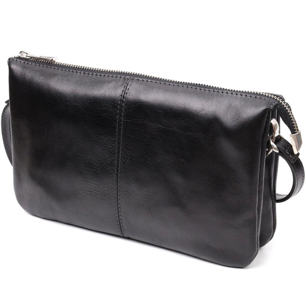 Сумка Grande Pelle З натуральної шкіри Чорна (11657) - зображення 5