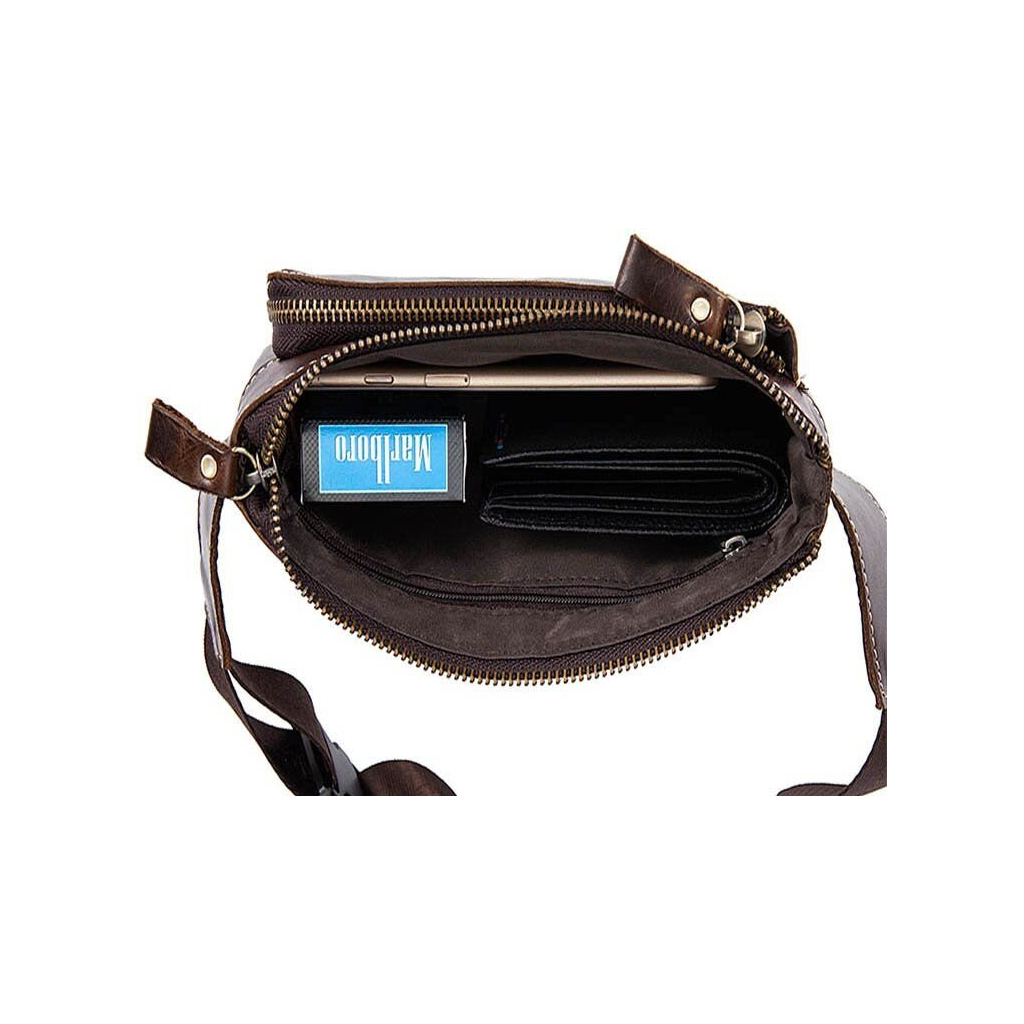 Сумка Vintage Поясна Коричнева (14738) - зображення 8