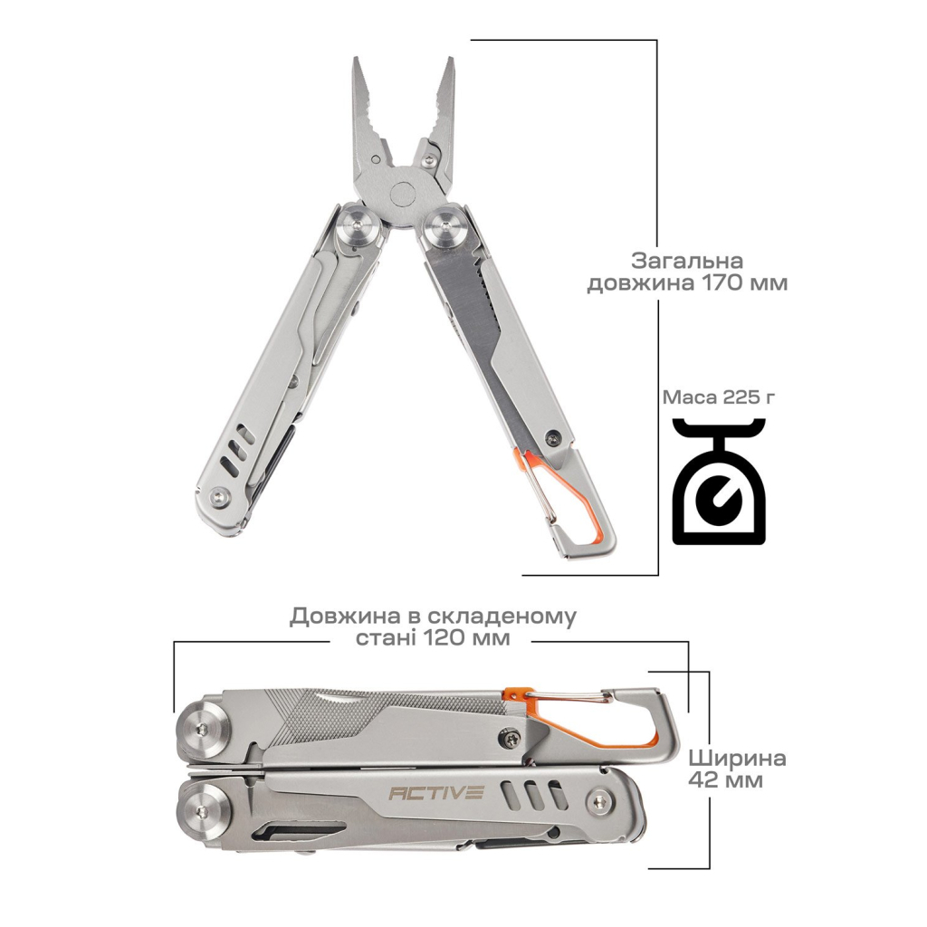 Мультитул Active Launch 3 (GHK9) - зображення 10