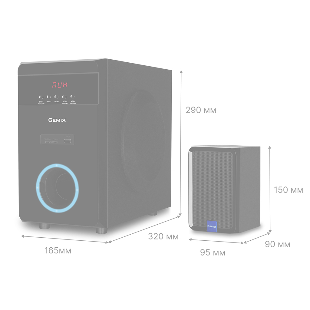 Акустична система Gemix SB-80BT black - зображення 4