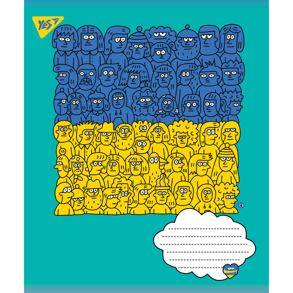 Зошит Yes А5 Ukraine 60 аркушів, лінія (766243) - зображення 3