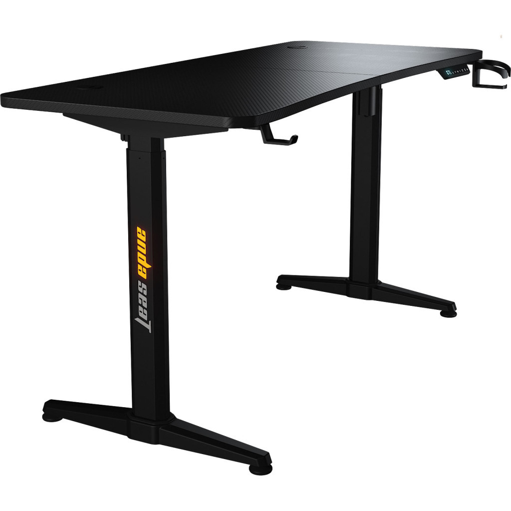 Комп'ютерний стіл Anda Seat Terminator RGB Black (AD-D-DD1-1600L-01-B) - зображення 1