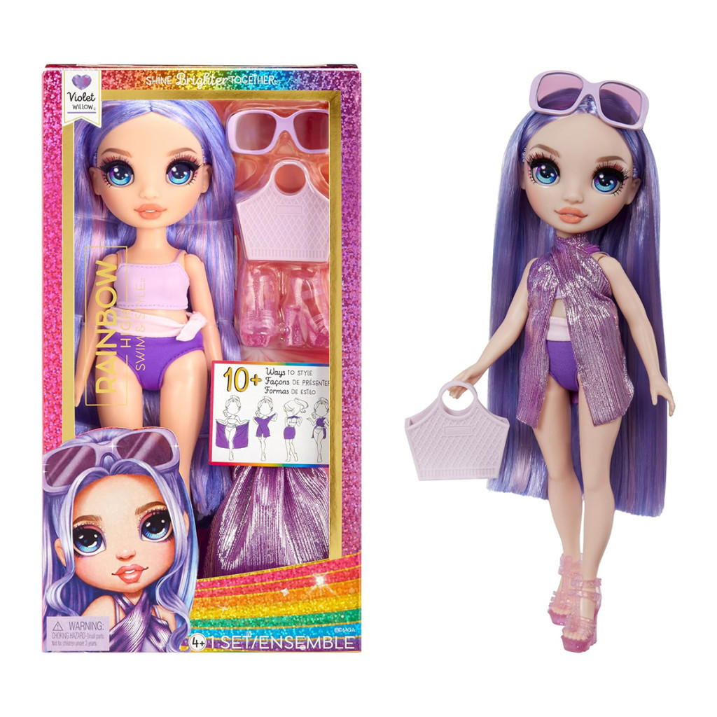 Лялька Rainbow High серії Swim & Style – Віолетта (507314) - зображення 7