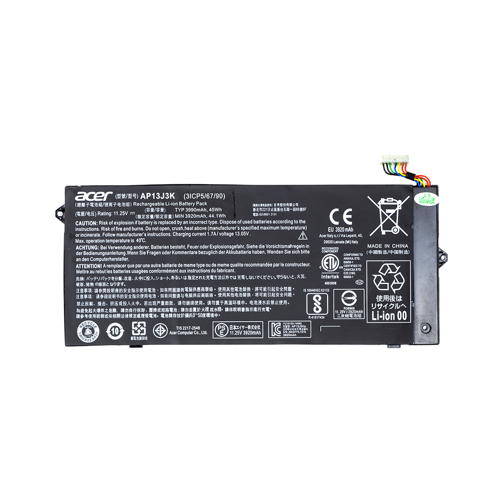 Акумулятор до ноутбука Acer Chromebook C720 (AP13J3K) 11.25V 45Wh (NB410408) - зображення 1