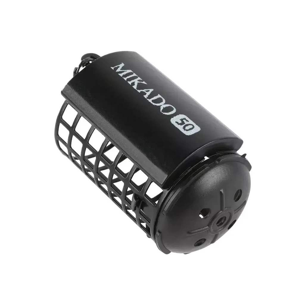 Годівниця Mikado Feeder Round 32х44 мм Bottom 50 г Black (AMKZ-04-50-B) - зображення 1