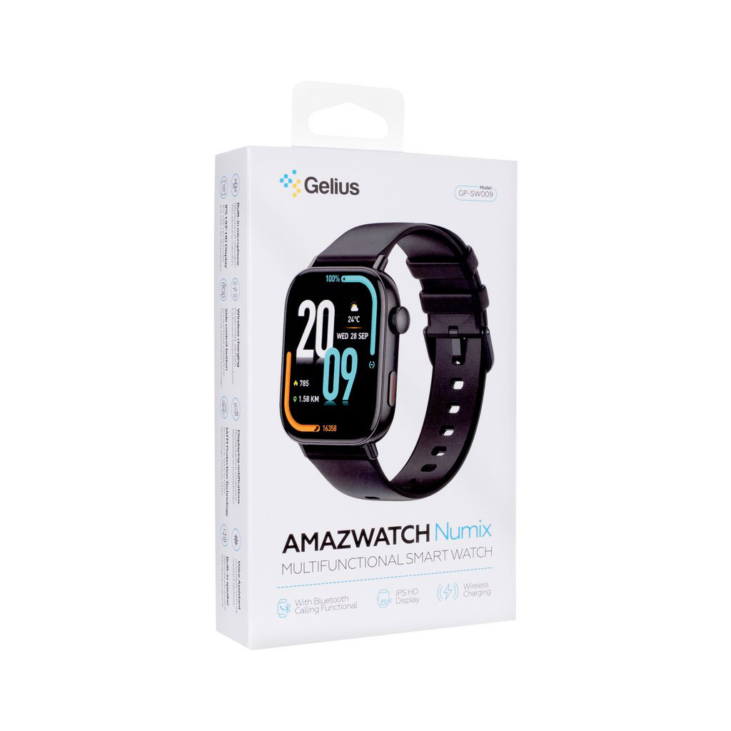 Смарт-годинник Gelius Pro GP-SW009 (Amazwatch Numix) Black (2099900996863) - зображення 9