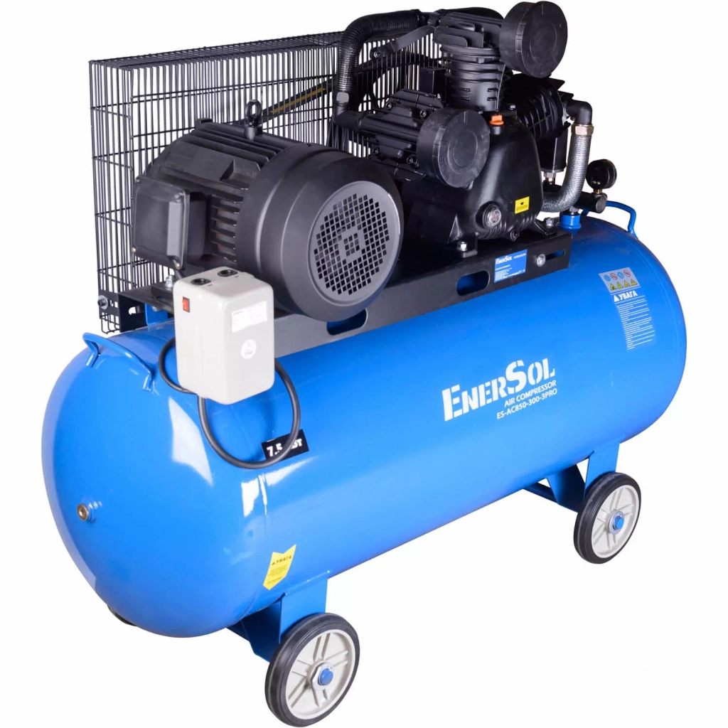 Компресор Enersol з ремінним приводом 850 л/хв, 7.5 кВт (ES-AC850-300-3PRO) - зображення 2