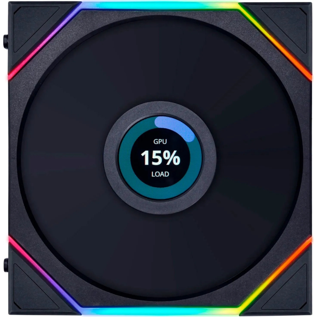 Кулер до корпусу Lian Li Reverse TL LCD 140-1, Black (G99.14RTLLCD1B.00) - зображення 1