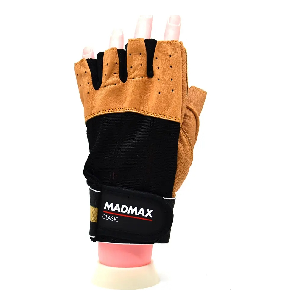 Рукавички для фітнесу MadMax MFG-248 Clasic Brown L (MFG-248-Brown_L) - зображення 5