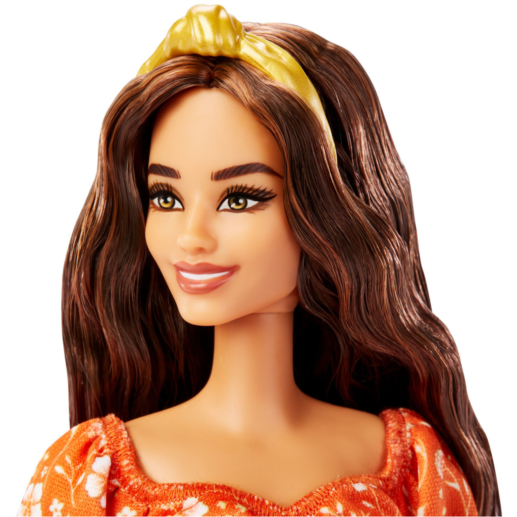 Лялька Barbie Модниця в помаранчевій квітковій сукні (HBV16) - зображення 5