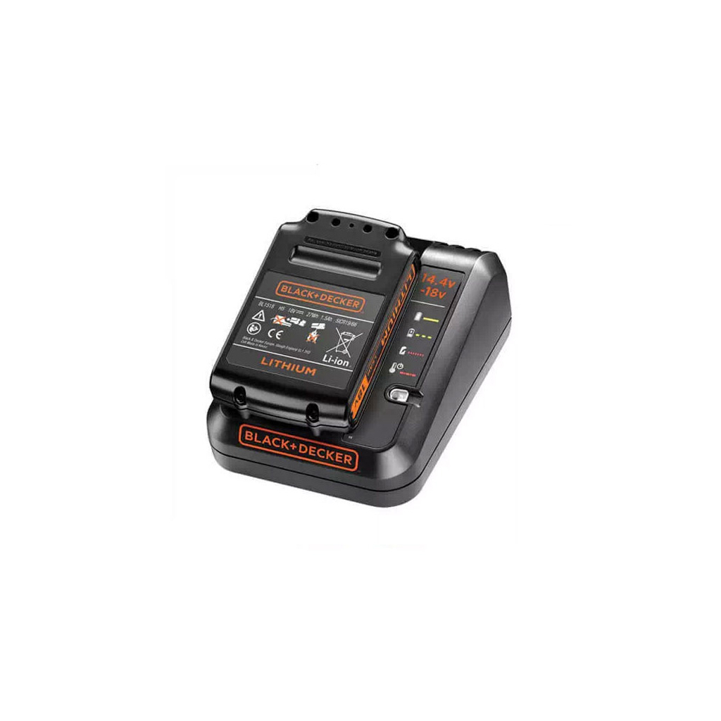Зарядний пристрій для акумуляторів інструменту Black&Decker 14.4 В, 18 В,1 A, 0.53 кг (BDC1A) - зображення 2