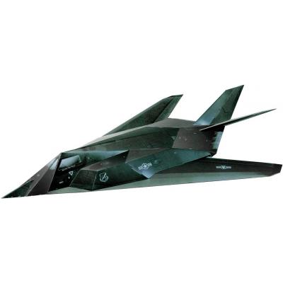 Збірна модель Умная бумага Літак F-117 серії Військова техніка (183) - зображення 1