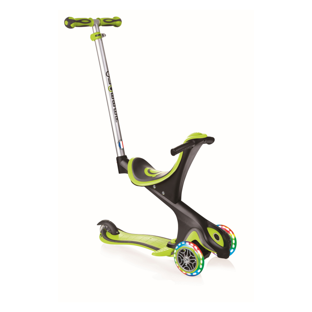 Самокат Globber EVO COMFORT LIGHTS 5 в 1 Зелений (459-106) - зображення 1