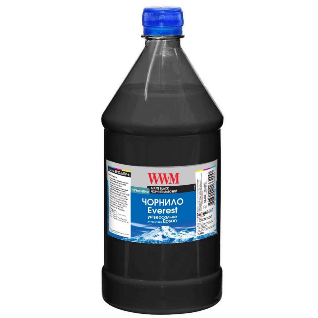 Чорнило WWM EVEREST для Epson 1000г Matte Black Pigment (EP02/MBP-4) - зображення 1