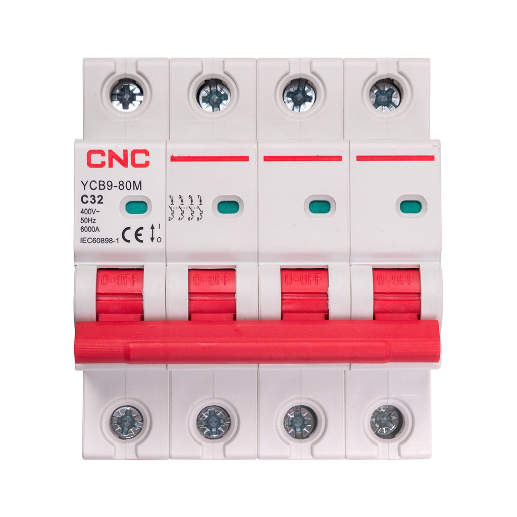 Автоматичний вимикач CNC YCB9-80M 4P C32 6ka (NV821624) - зображення 1