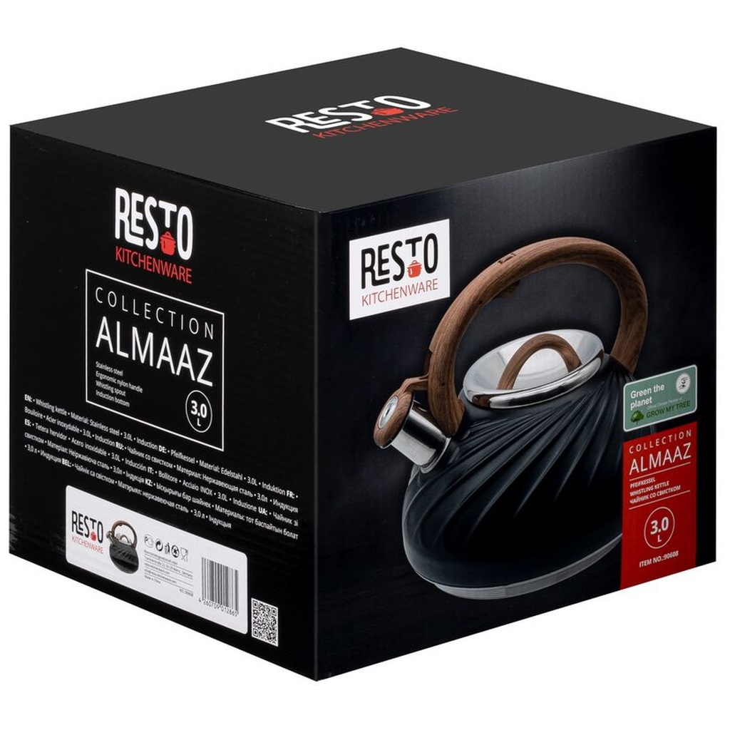 Чайник Resto Almaaz із свистком 3.0 л (90608) - изображение 9