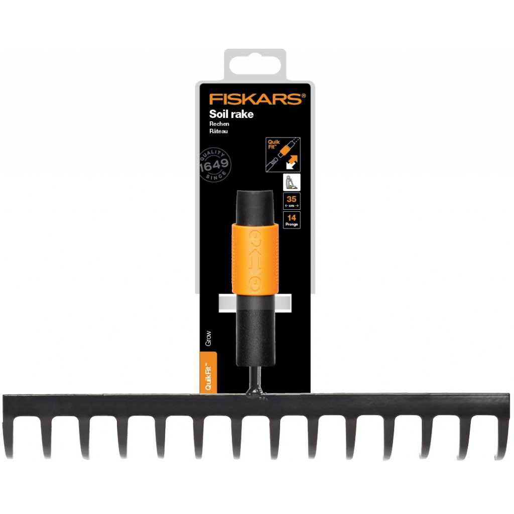 Граблі Fiskars для ґрунту 14 зубців QuikFit (1000653) - зображення 3