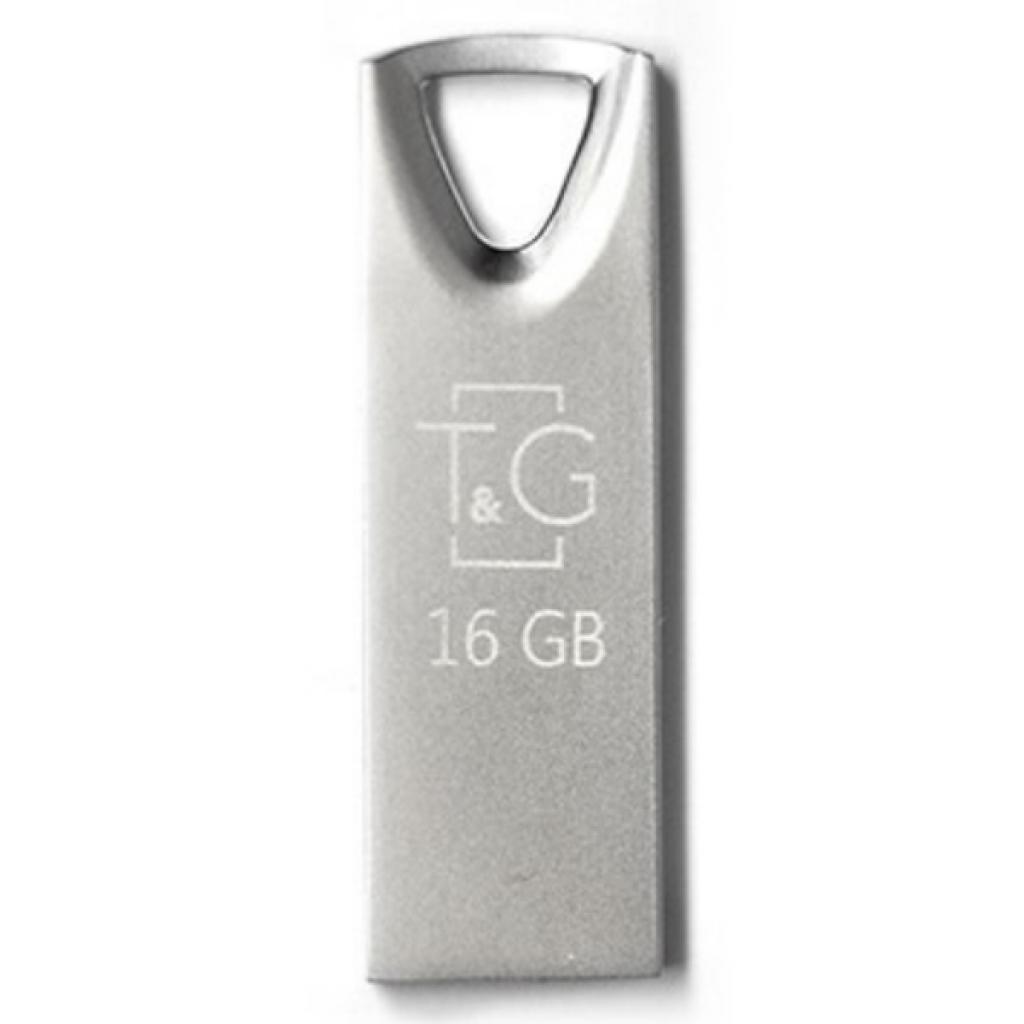 USB флеш накопичувач T&G 16GB 117 Metal Series Silver USB 2.0 (TG117SL-16G) - зображення 1