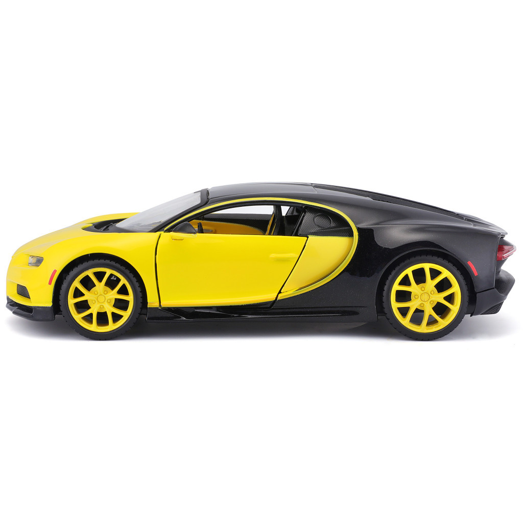 Машина Maisto Bugatti Chiron 1:24 Чорно-жовта (31514 black/yellow) - зображення 9