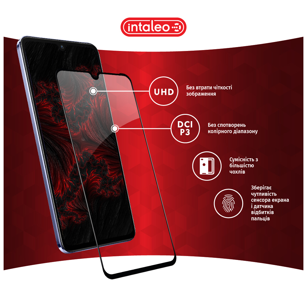 Скло захисне Intaleo Full Glue Vivo V21 (1283126528484) - зображення 4