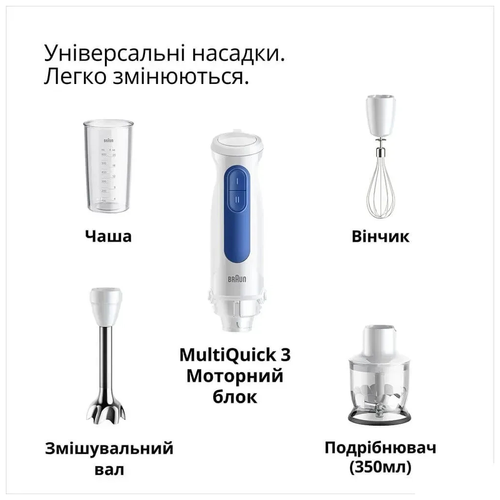Блендер Braun MQ 30202 M WH - зображення 4