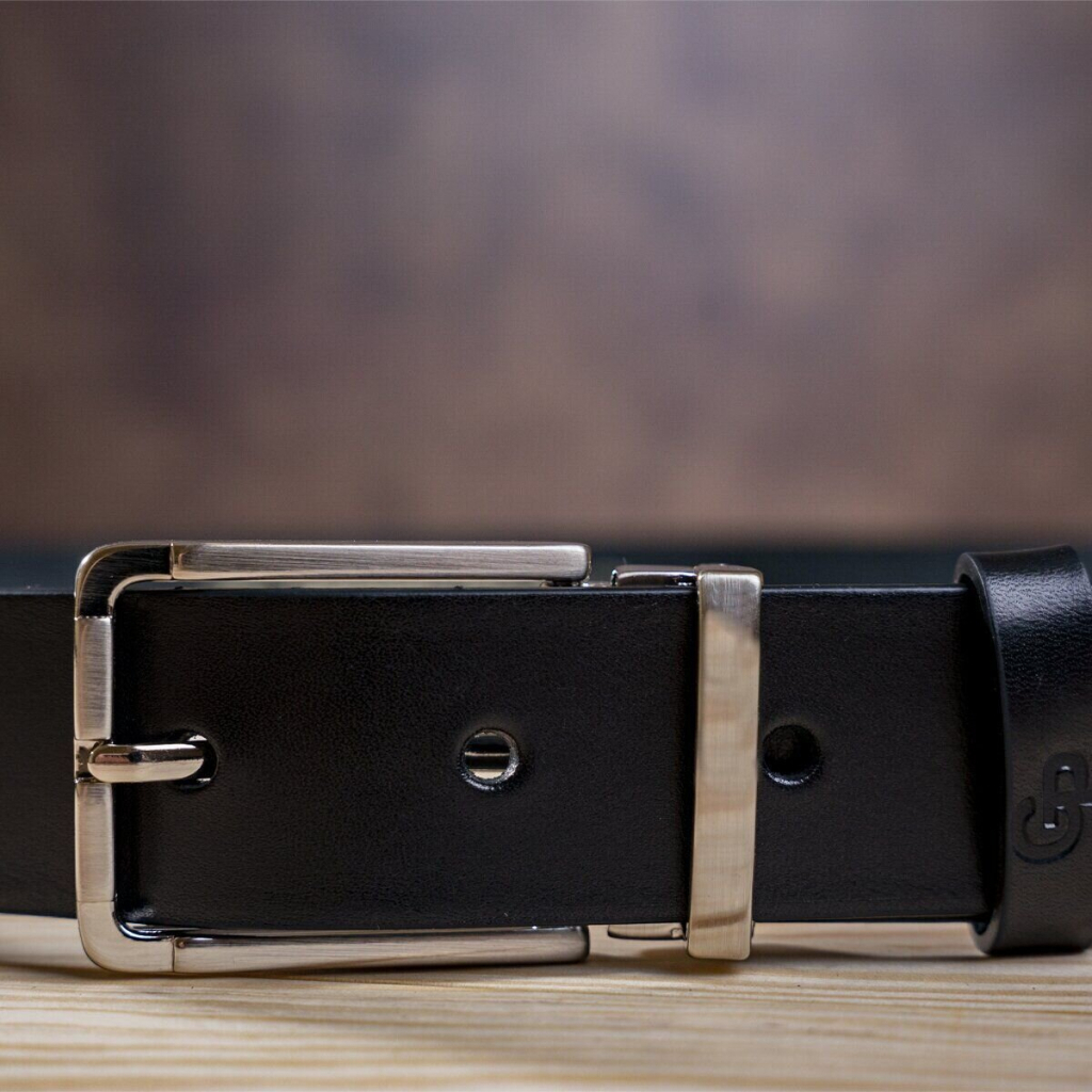 Ремінь Grande Pelle Шкіряний Чорний (00249) - зображення 9