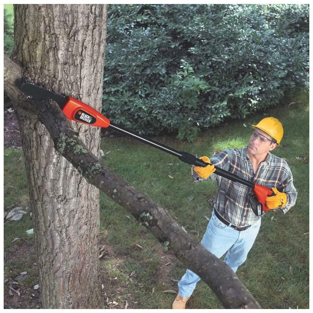 Кущоріз Black&Decker висоторіз, 18V,2Ah, штанга 150-244 см, довжина шини 20 см (GPC1820L20) - зображення 8