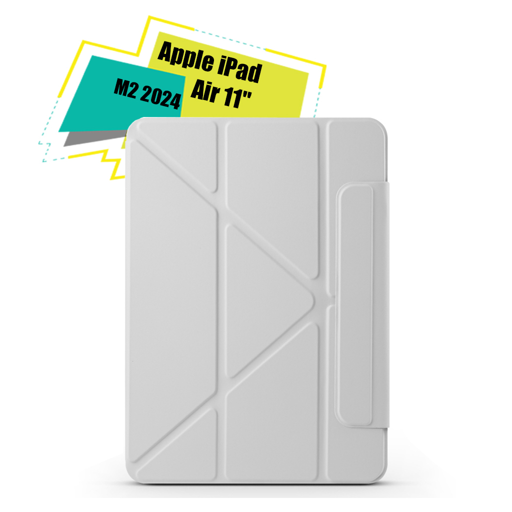 Чохол до планшета BeCover Ultra Slim Origami Magnetic Apple iPad Air 11" M2/M3 (2024/2025) Gray (712958) - зображення 1