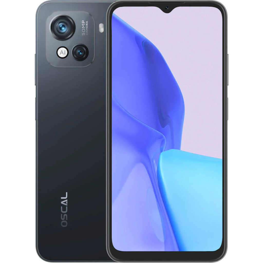 Мобільний телефон Oscal C80 8/128GB Black (lifecell) - зображення 1