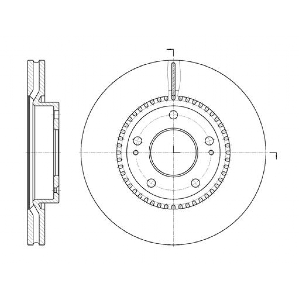 Гальмівний диск REMSA 6663.10 - зображення 1