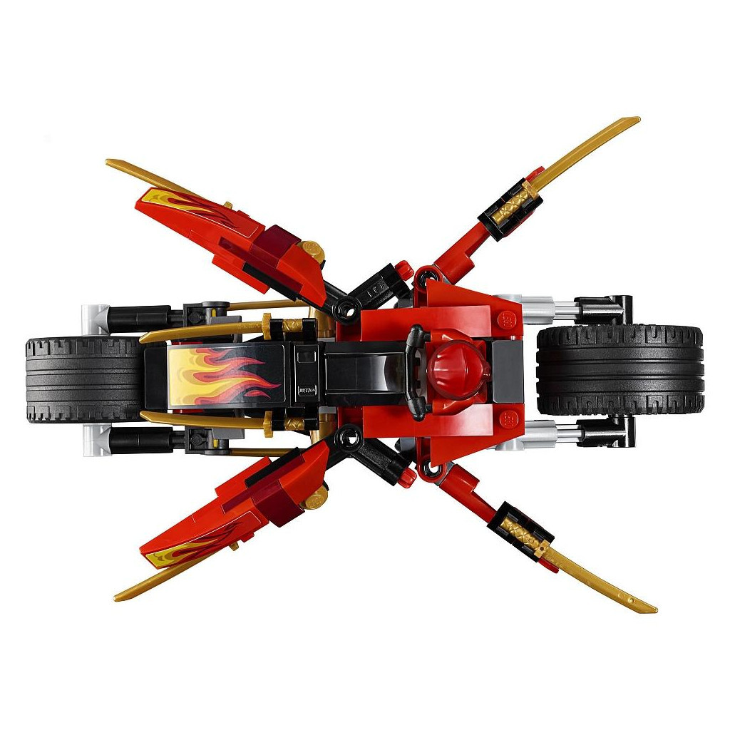 Конструктор LEGO NINJAGO Мотоцикл-клинок Кая та снігохід Зейна 376 деталей (70667) - зображення 3